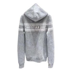 AUTHENTIC DIOR OBLIQUE REVERSIBLE CASHMERE ZIP UP HOODIE